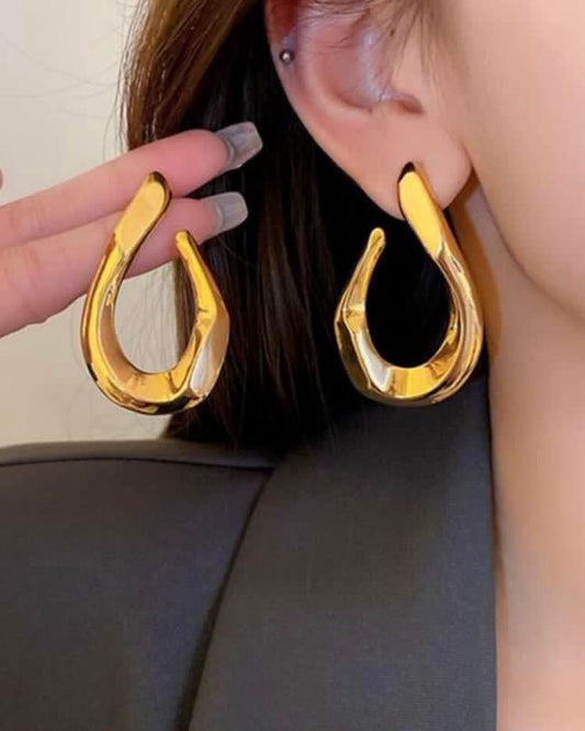 Hamisa Gold Earrings